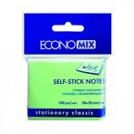 Self-adhesive sticky notes 38x50mm, 100pcs pastel green
