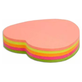 Self-adhesive sticky notes pad 45x50mm heart