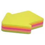 Self-adhesive sticky notes pad 45x50mm arrow