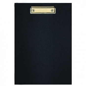 A5 fekete laminált csíptetős tábla