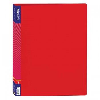 Gyűrűs mappa 4 gyűrűvel, A4-hez piros