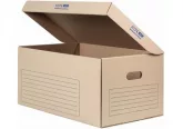 Archiváló konténer fedéllel, 53x36x26cm barna