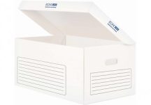 Tároló konténer fedéllel, 53x36x26cm fehér