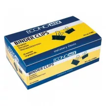 Fém kapocs fekete 25mm, 12db-os csomag