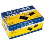 Fém kapocs fekete 41mm, 12db-os csomag