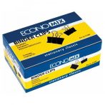 Fém kapocs fekete 15mm, 12db-os csomag