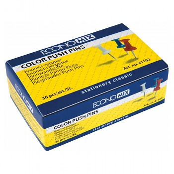 Színes fejű rajzszögek, 36db-os csomag