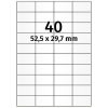 Öntapadós PE cimkék 52,5×29,7 mm, 4000 db