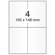 Öntapadós PE cimkék 105×148 mm, 400 lap