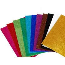 Moosgummi glittery foam A4 - set of 10 colors