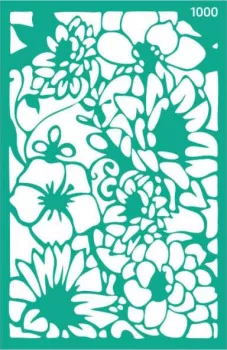 Stencil repeatable self-adhesive 13x20cm  1000