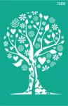 Stencil repeatable self-adhesive 13x20cm  1308