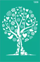 Stencil repeatable self-adhesive 13x20cm  1308