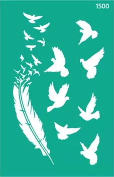 Sablon újrahasználható öntapadó 13x20cm – 1500