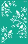 Stencil repeatable self-adhesive 13x20cm 1501 Stencil repeatable self-adhesive 13x20cm 1501