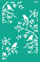 Stencil repeatable self-adhesive 13x20cm  1501