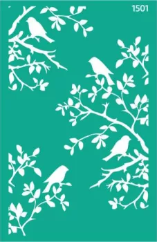 Stencil repeatable self-adhesive 13x20cm  1501