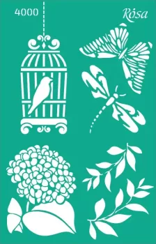 Stencil repeatable self-adhesive 13x20cm  4000
