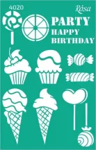 Stencil repeatable self-adhesive 13x20cm – 4020