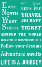 Sablon újrahasználható öntapadó 13x20cm – 4011