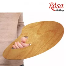 Anatómiai lakkozott fa paletta 30x40cm Rosa