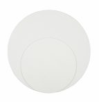 Round canvas on board Rosa 40cm