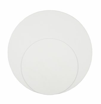 Round canvas on board Rosa 40cm