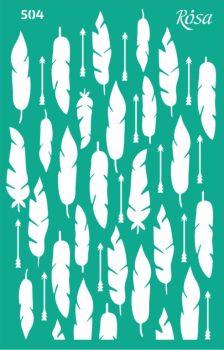 Stencil repeatable self-adhesive 13x20cm – 504