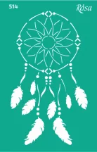 Sablon újrahasználható öntapadó 13x20cm – 514