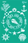 Stencil repeatable self-adhesive 13x20cm  5001
