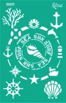 Stencil repeatable self-adhesive 13x20cm 5001 Stencil repeatable self-adhesive 13x20cm 5001