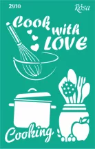 Stencil repeatable self-adhesive 13x20cm – 2910