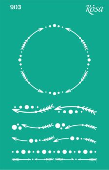 Stencil repeatable self-adhesive 13x20cm – 903