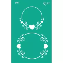 Stencil repeatable self-adhesive 13x20cm – 906