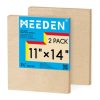 Meeden wooden painting board, set of 2 - 40x40cm