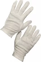 Sure-grip cotton archival gloves, méret L