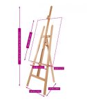 festés easel A beech Mabef for large canvases – M/13.AL