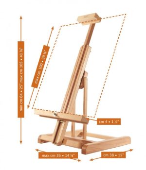 Multifunctional easel large Mabef - M/31