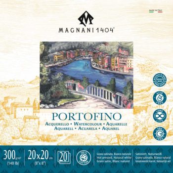 akvarell pad Magnani Portofino 20x20cm 300g 100% cotton