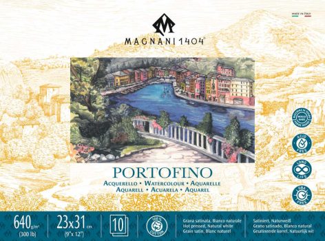 akvarell pad Magnani Portofino 23x31cm 640g 100% cotton