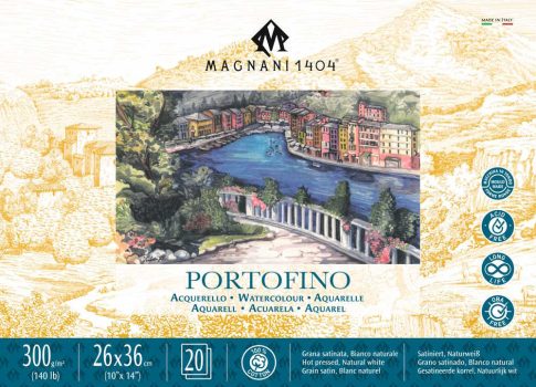akvarell pad Magnani Portofino 26x36cm 300g 100% cotton