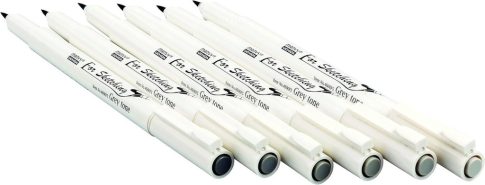 Marker készlet Marvy – szürke árnyalatok 6 db