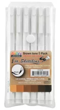 Marker szett Marvy – barna árnyalatok 6 db