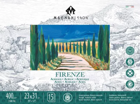 Pad for acrylic Magnani Firenze 23x31cm 100% cotton