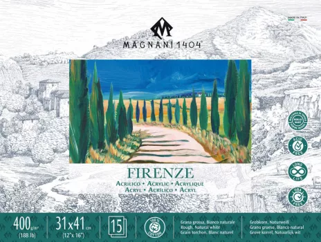 Pad for acrylic Magnani Firenze 31x41cm 100% cotton Pad for acrylic Magnani Firenze 31x41cm 100% cotton