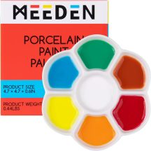 Porcelain palette for watercolor - flower