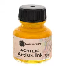 Kalligráfia tinta Manuscript 30ml - ragyogó sárga