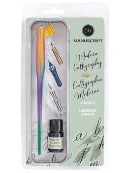 Kalligráfia készlet Manuscript szivárvány tollszárral Kalligráfia készlet Manuscript szivárvány tollszárral