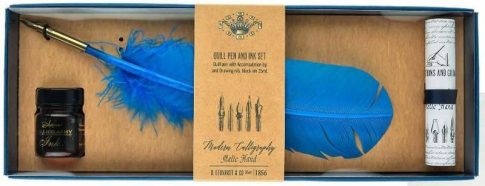 Kalligráfia készlet Manuscript kék toll és tinta