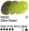 Akvarell festék Mijello 15ml – 533 Olívazöld